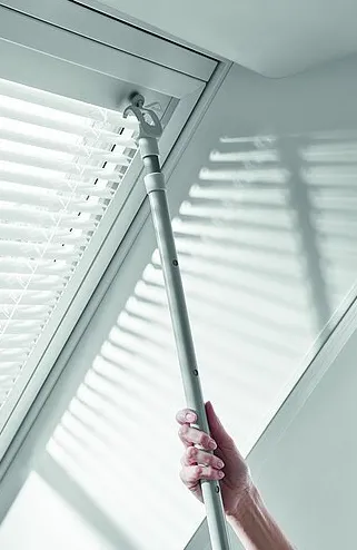 Duster, Mikrofaser, Fensterscheibe, Schiebe-/Drehstange, Griff