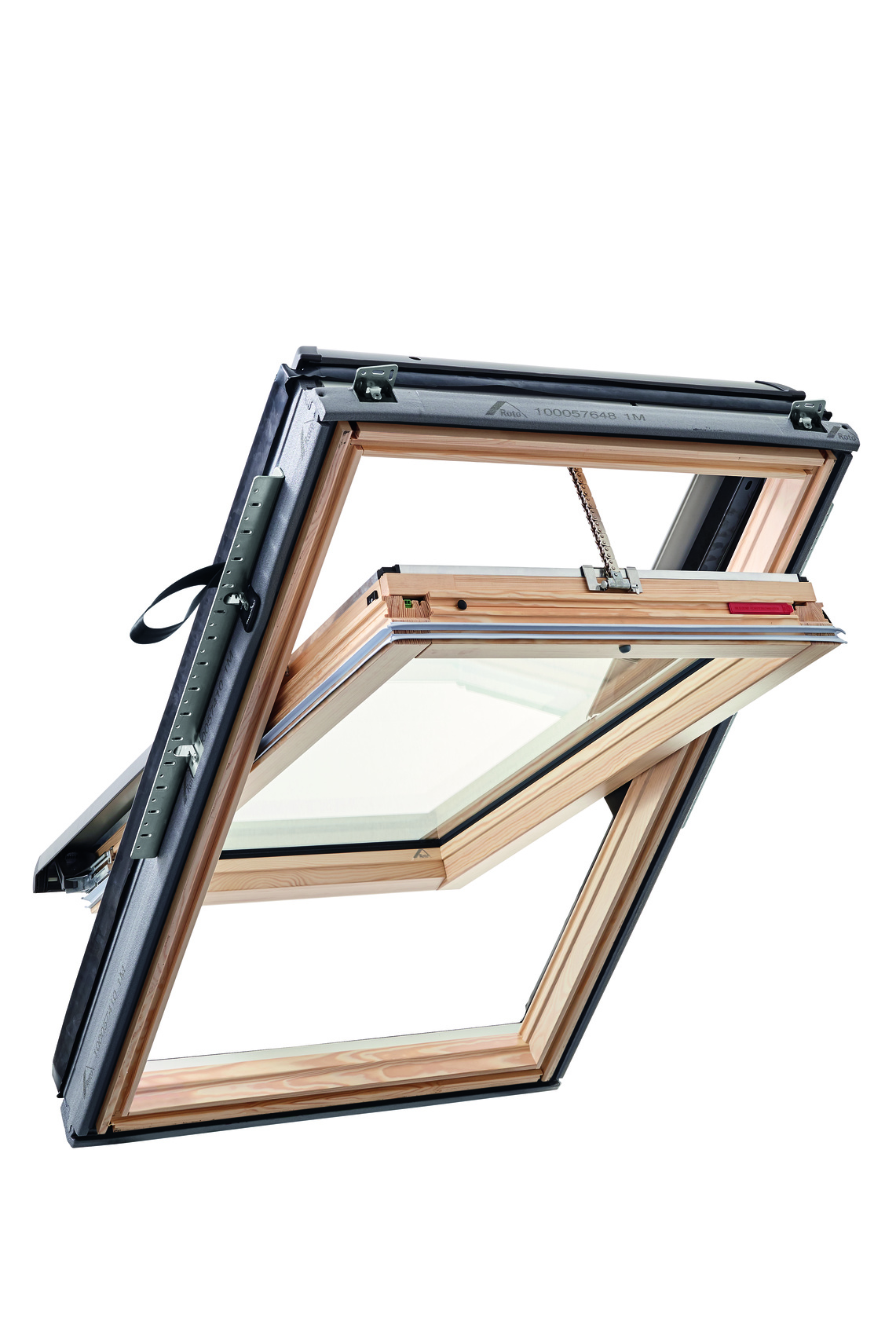 Roto Designo RotoTronic Schwingfenster R6 Holz-807445M Fenster, Architektur, Gebäude, Dachfenster