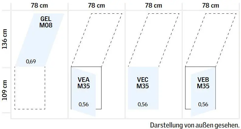 VELUX Dachterrasse Unterelement-VEAM352065M